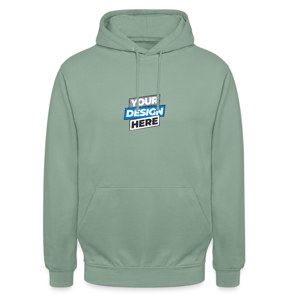 Unisex Hoodie Personalised Various Colours - steel green