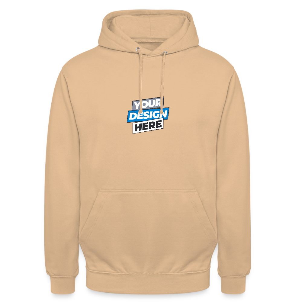 Unisex Hoodie Personalised Various Colours - peach