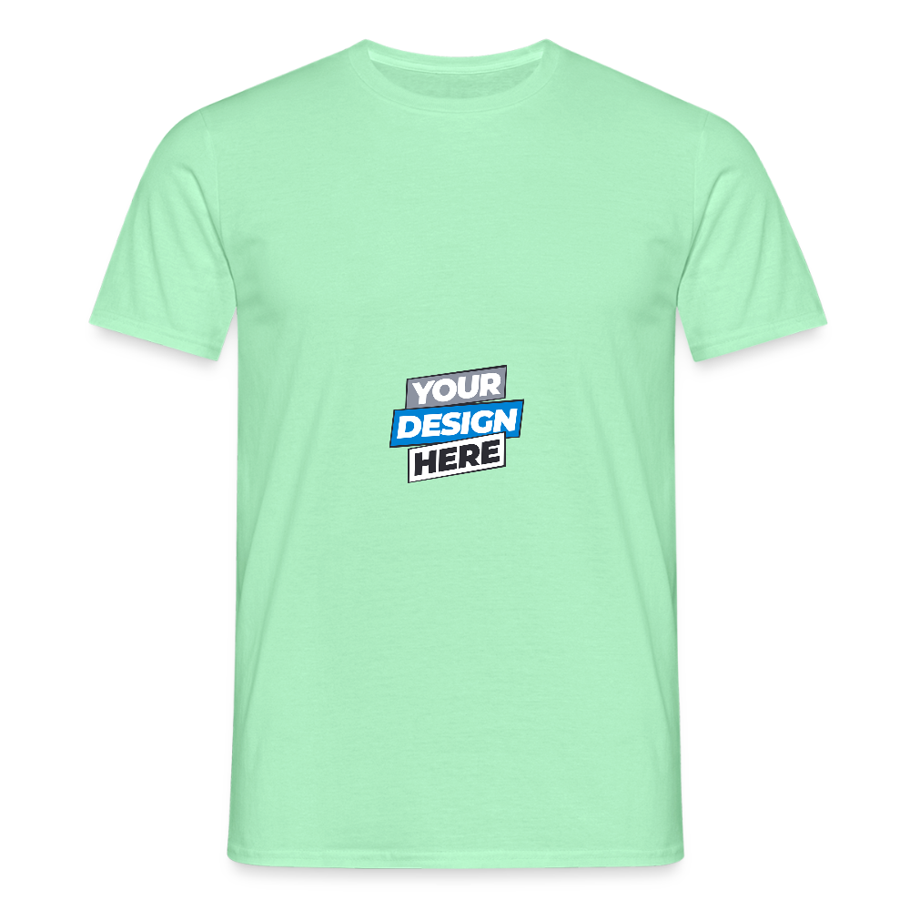Men's T-Shirt Personalised Various Colours - mint green