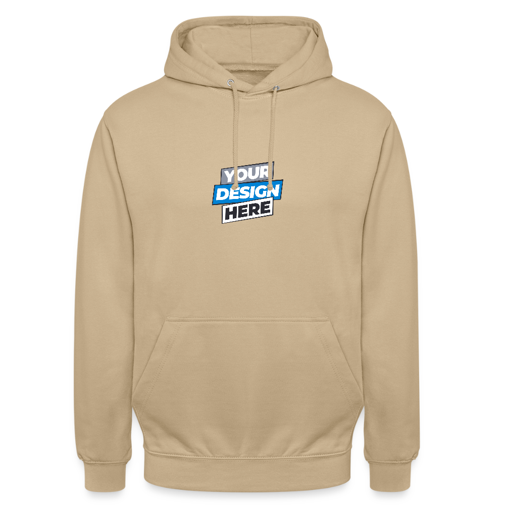 Unisex Hoodie Personalised Various Colours - beige