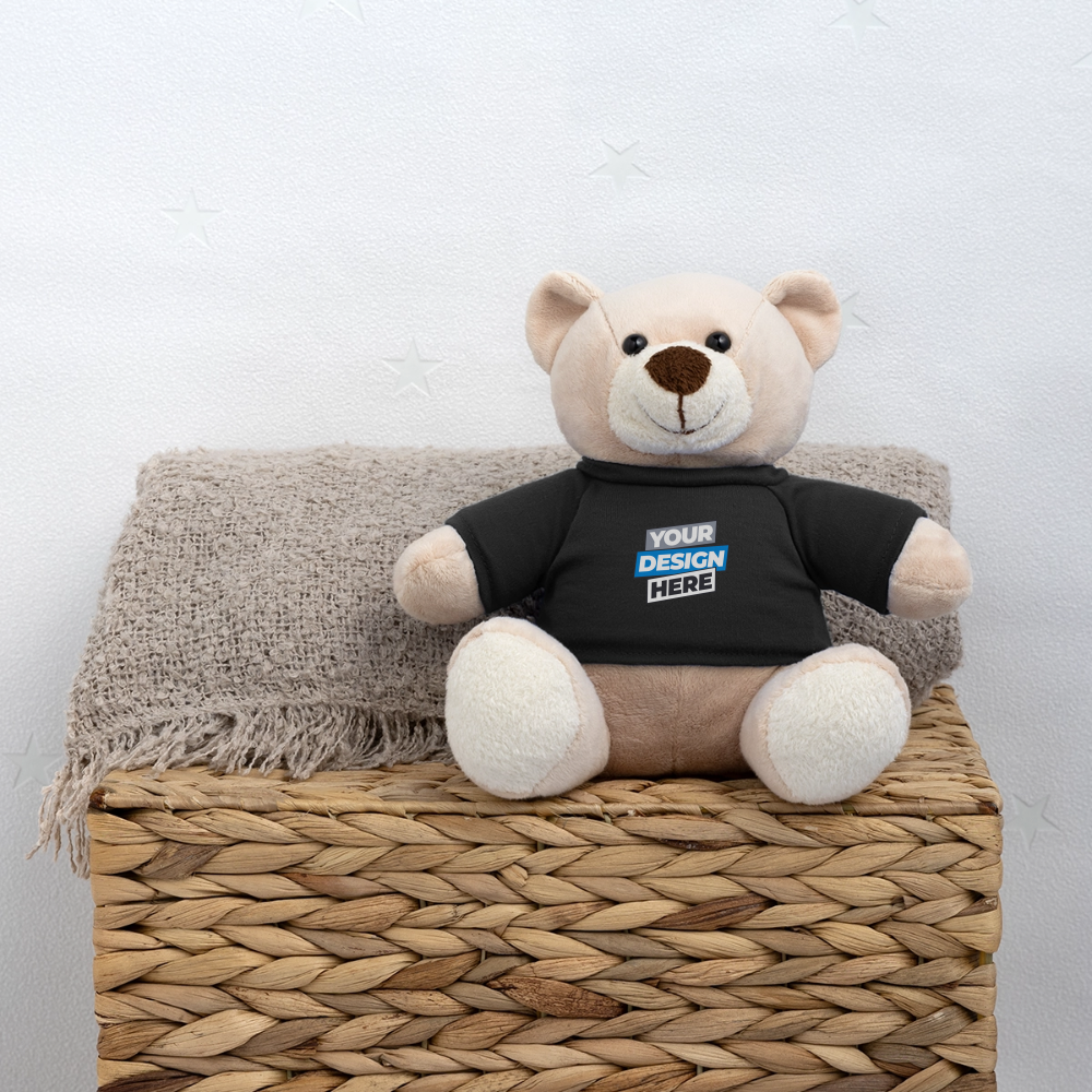 Teddy Bear Personalised Various Colours - black