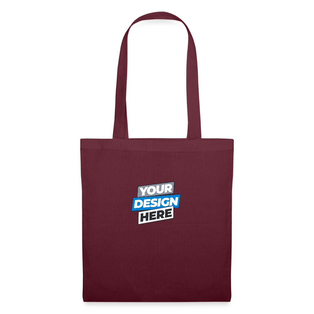 Tote Bag Personalised Various Colours - burgundy