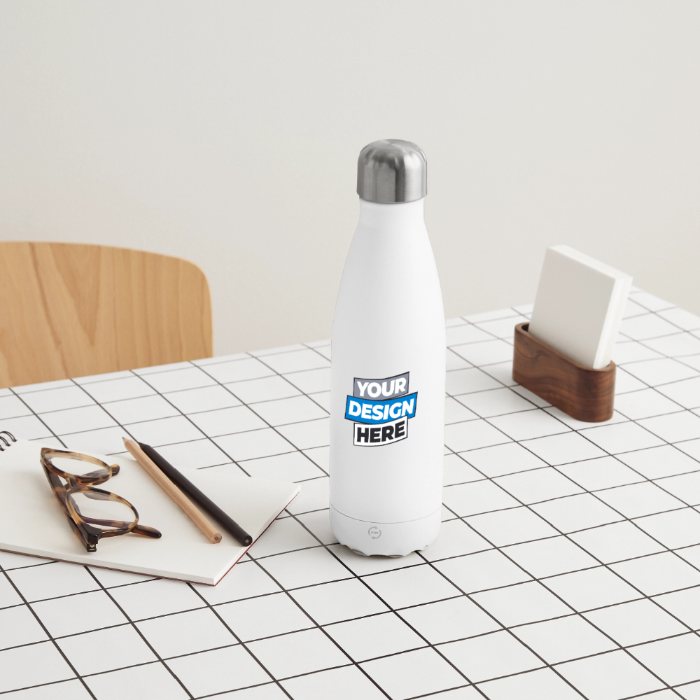 Insulated Water Bottle 500 ml Panoramic Personalised Various Colours - white