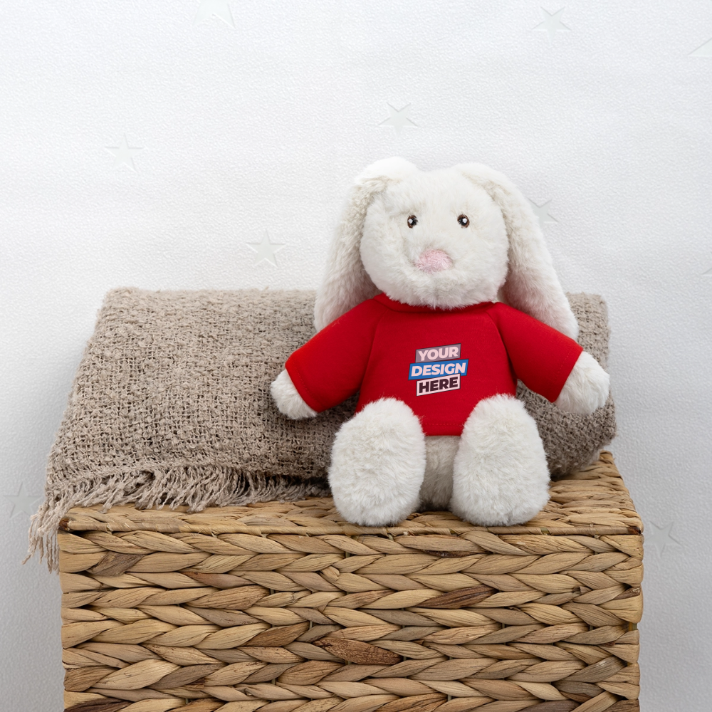 MiniFeet® RecycelHase® Bunny Cream Personalised Various Colours - red