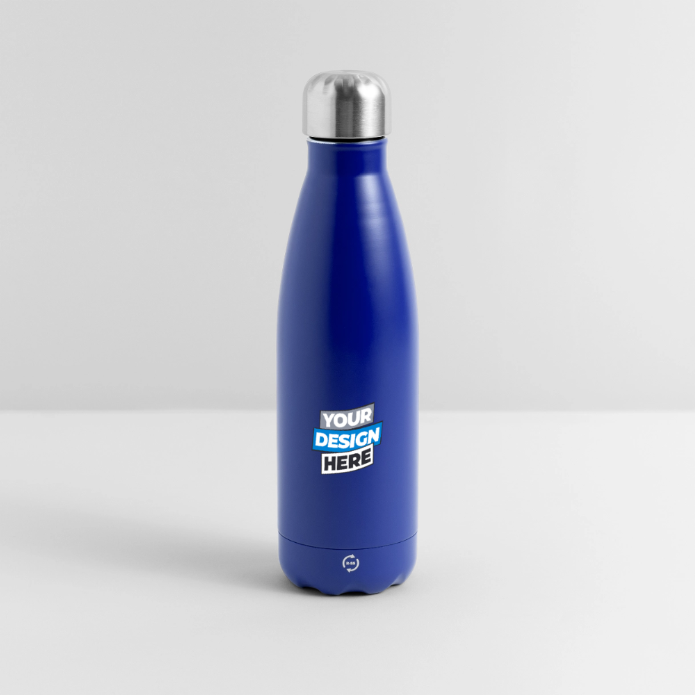 Insulated Water Bottle 500 ml Panoramic Personalised Various Colours - dark blue