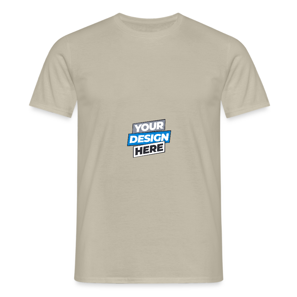Men's T-Shirt Personalised Various Colours - sand beige