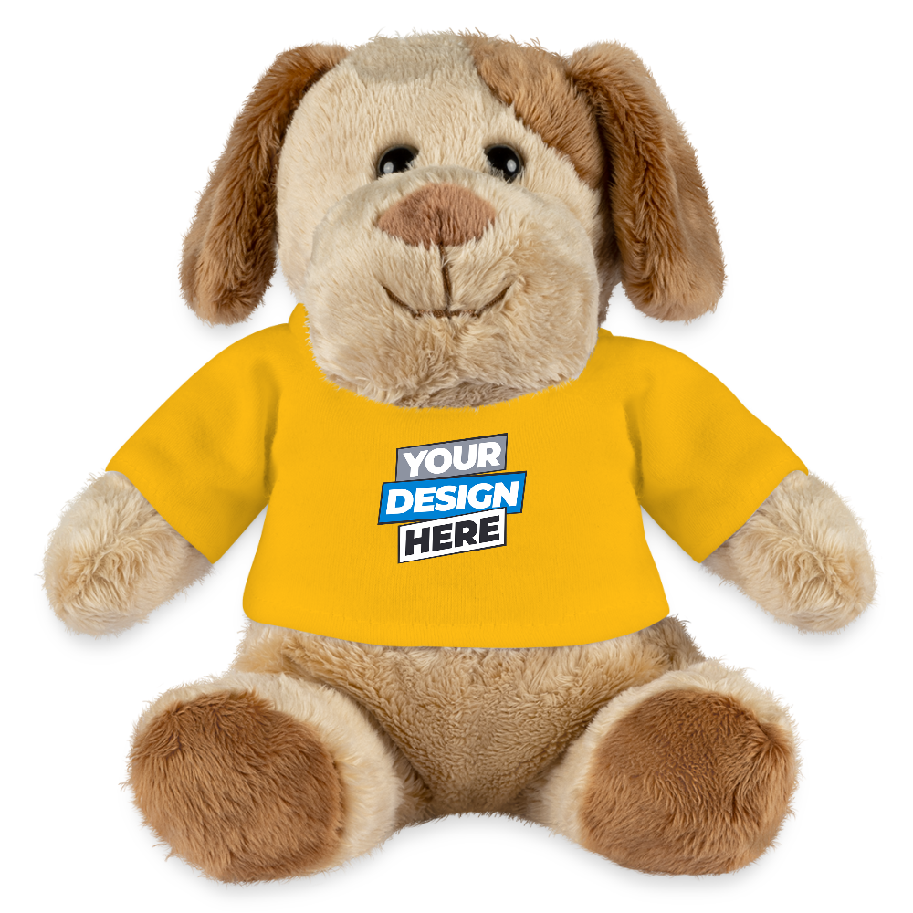 MiniFeet® Dog Helge Personalised Various Colours - sun yellow