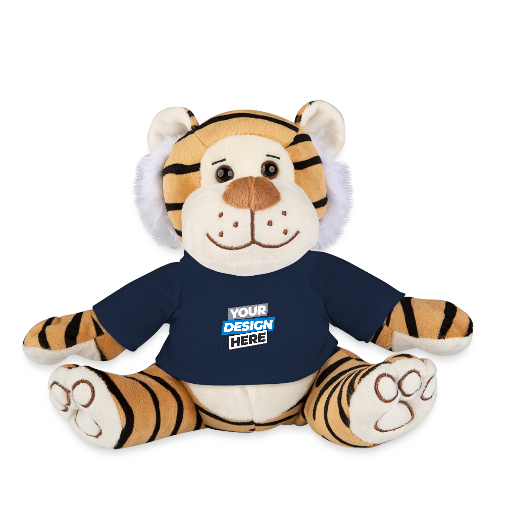 Plush Tiger Personalised Various Colours - french navy