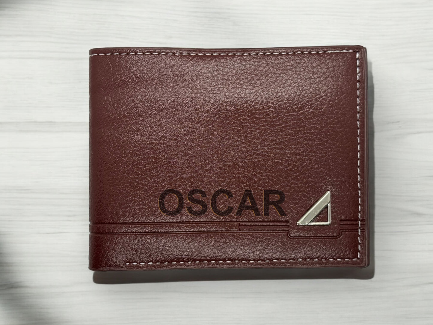 Personalised Wallet Name Brown