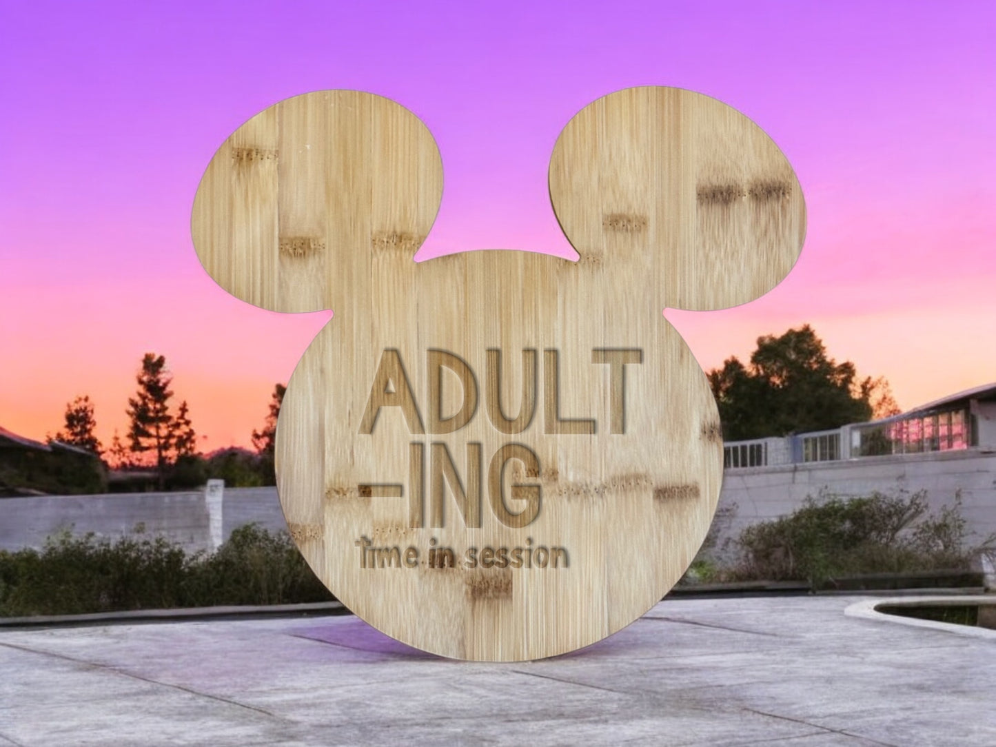 Adult-ing Time In Session Mickey Mouse Head