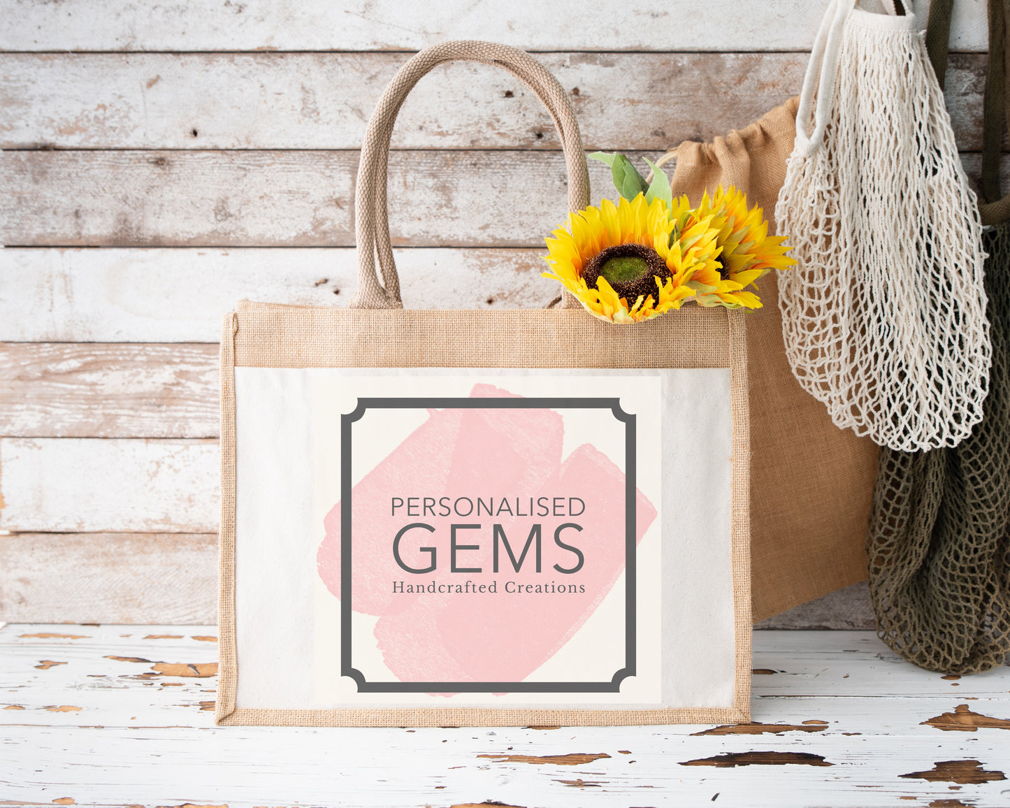 Personalised Jute Tote Bag With Your Logo