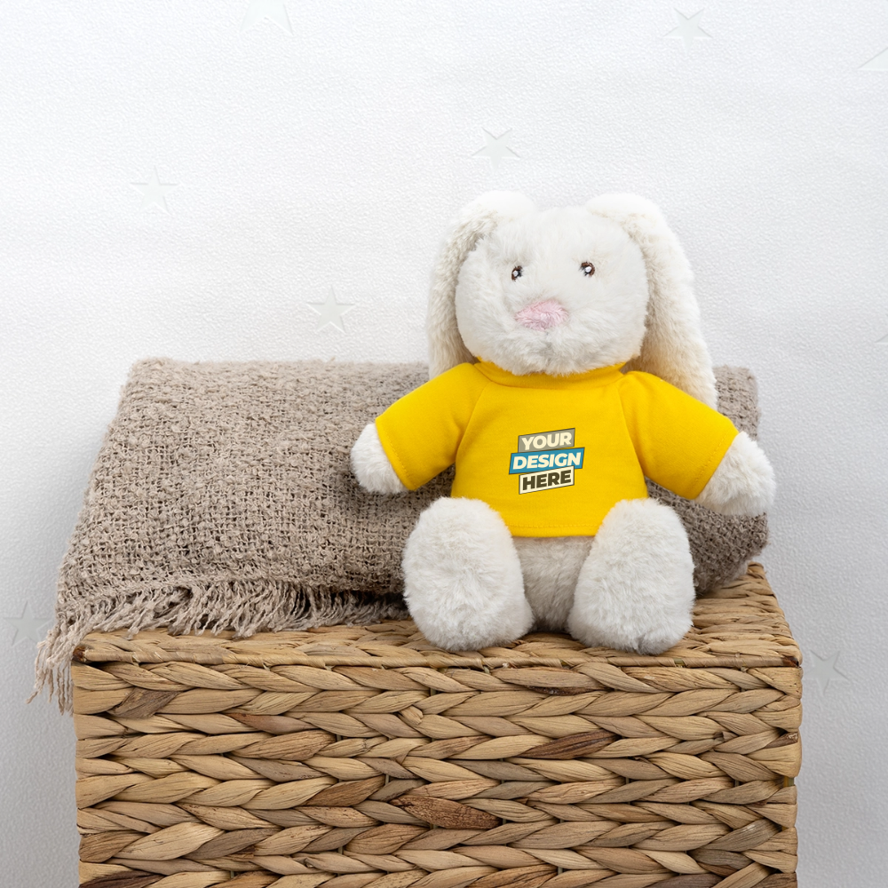 MiniFeet® RecycelHase® Bunny Cream Personalised Various Colours - sun yellow