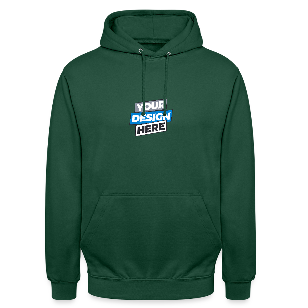 Unisex Hoodie Personalised Various Colours - bottle green