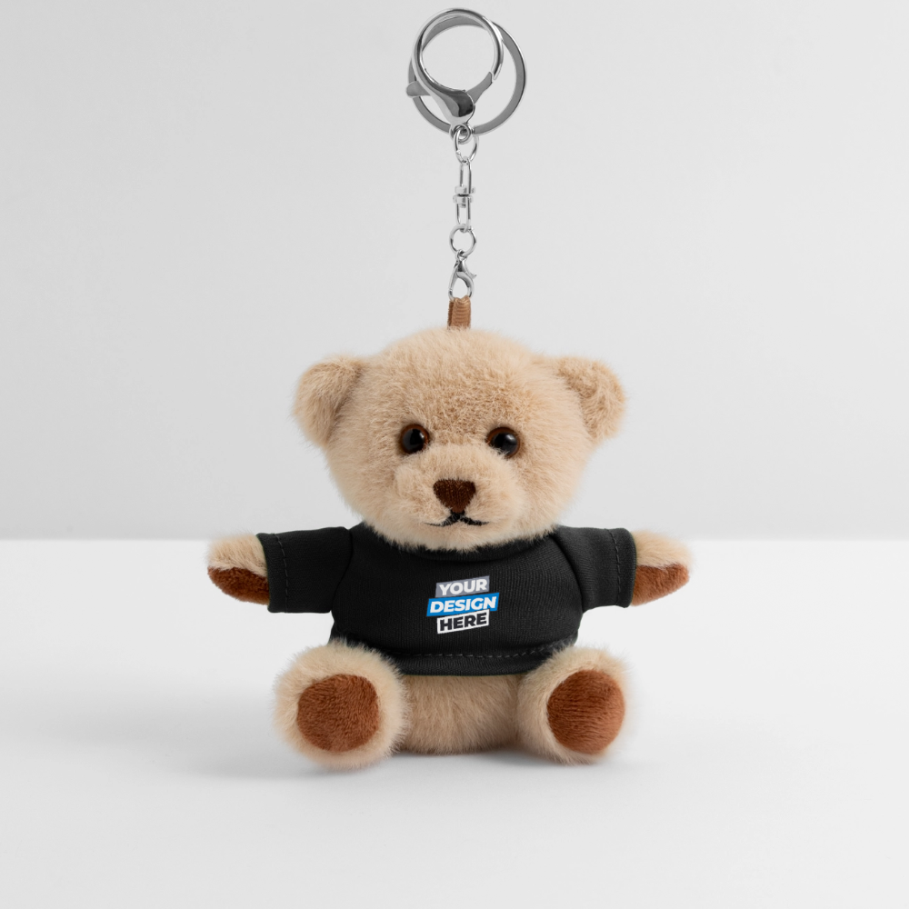 Plush Keyring Personalised Various Colours - black