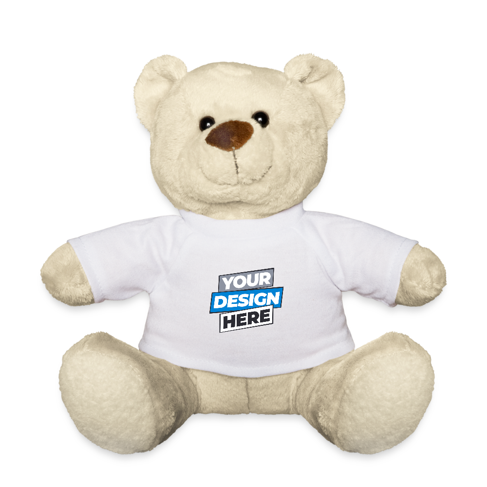Teddy Bear Personalised Various Colours - white