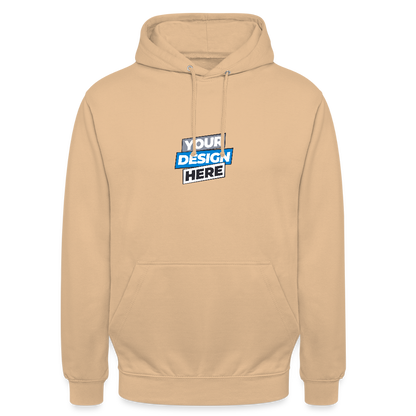 Unisex Hoodie Personalised Various Colours - peach