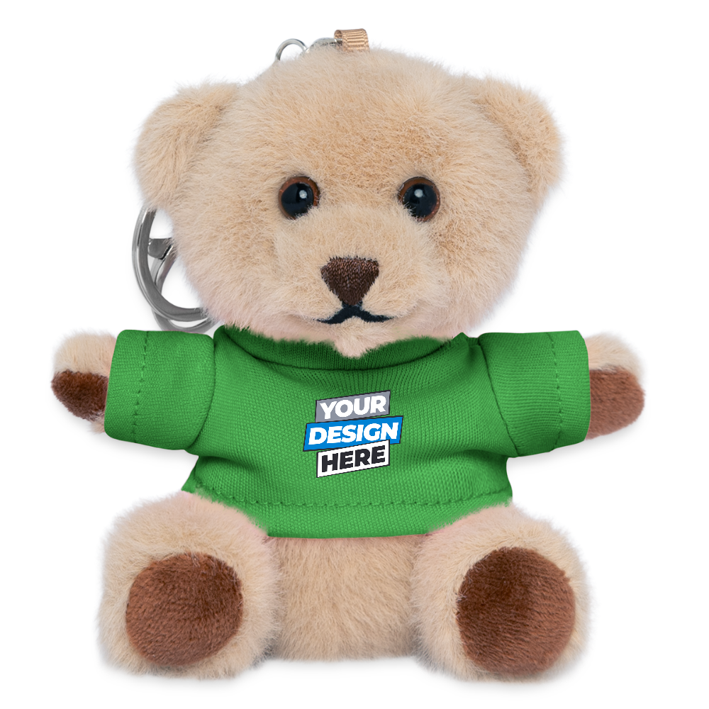 Plush Keyring Personalised Various Colours - green