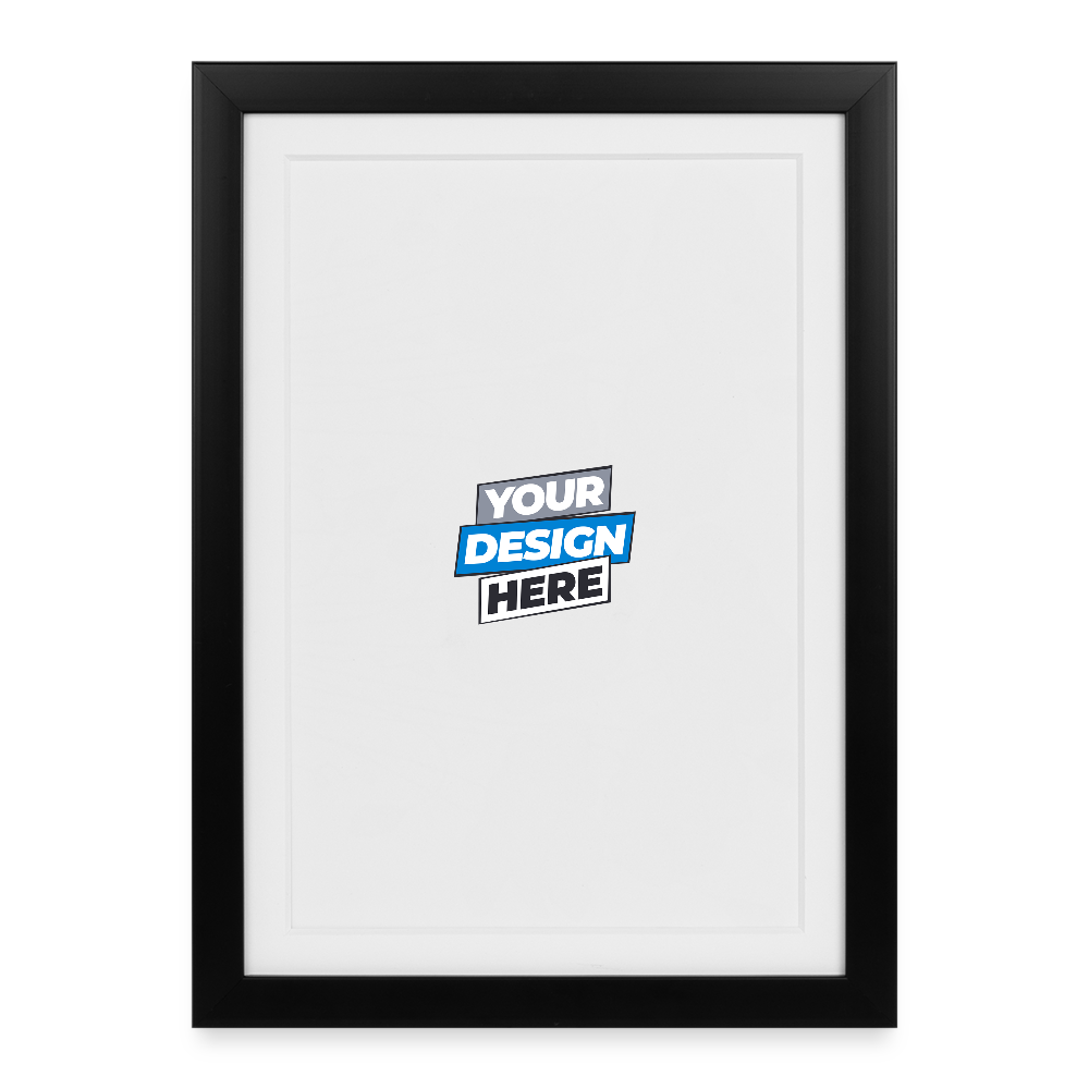 Framed poster (27 × 37 cm) Personalised - black