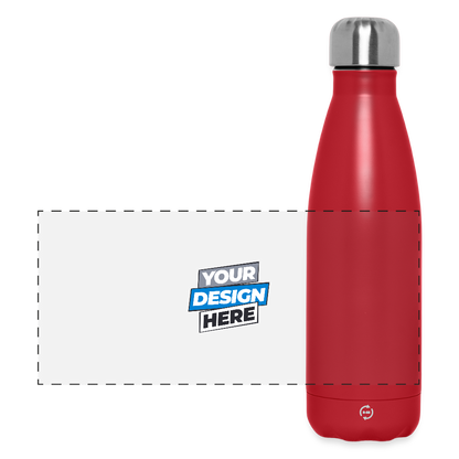 Insulated Water Bottle 500 ml Panoramic Personalised Various Colours - red