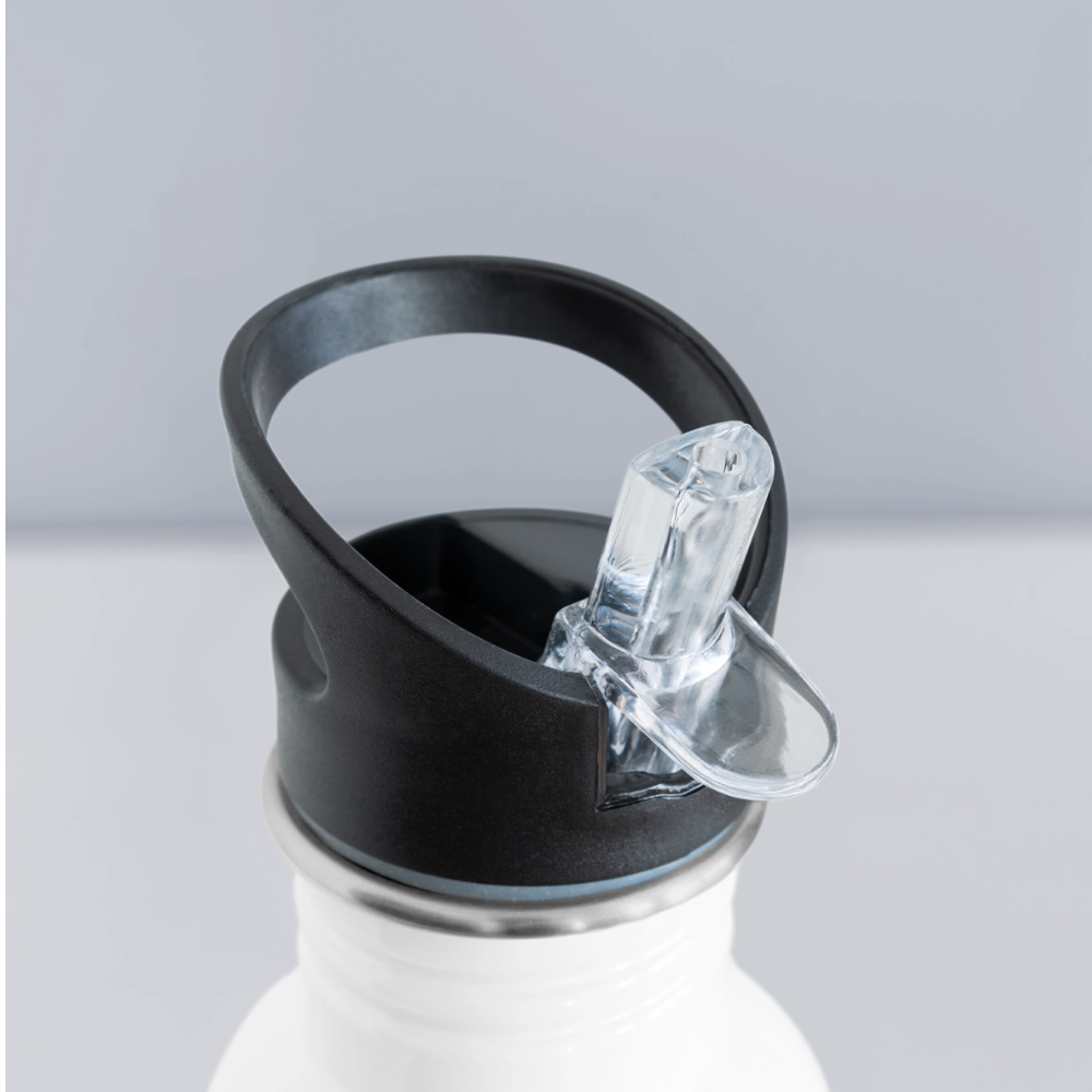 Water Bottle Personalised - white