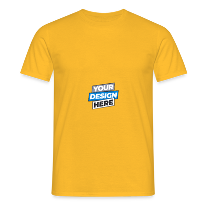 Men's T-Shirt Personalised Various Colours - yellow