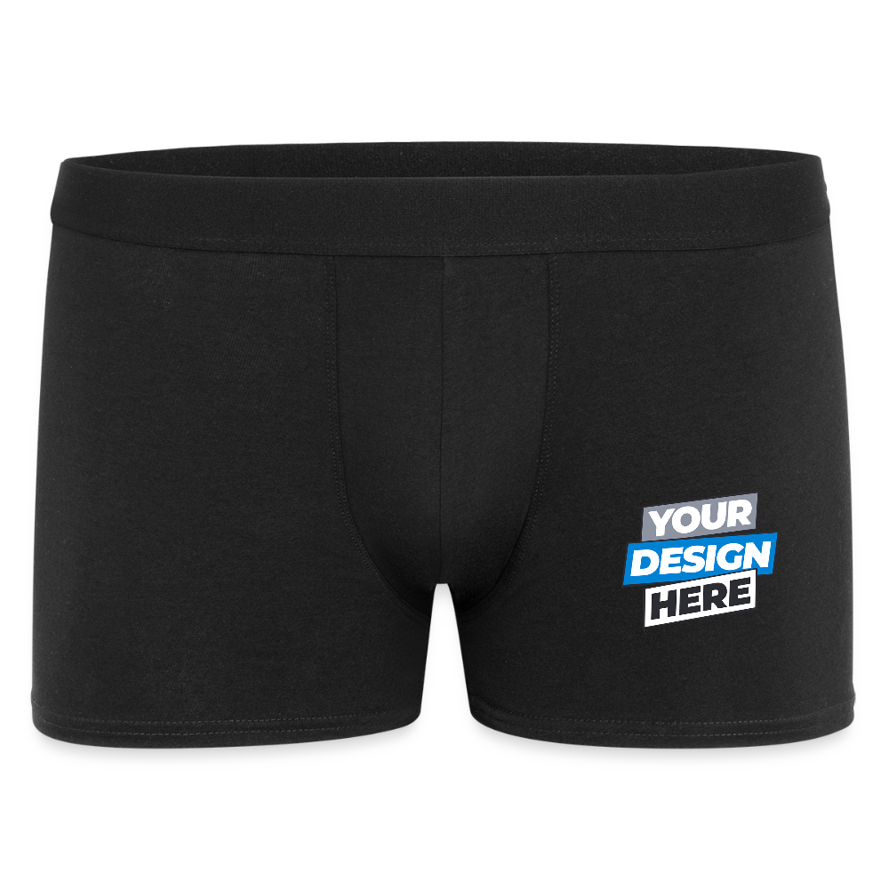 Men's Boxer Shorts Personalised Various Colours - black