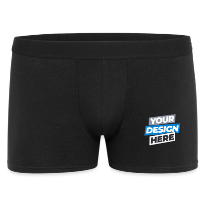Men's Boxer Shorts Personalised Various Colours - black