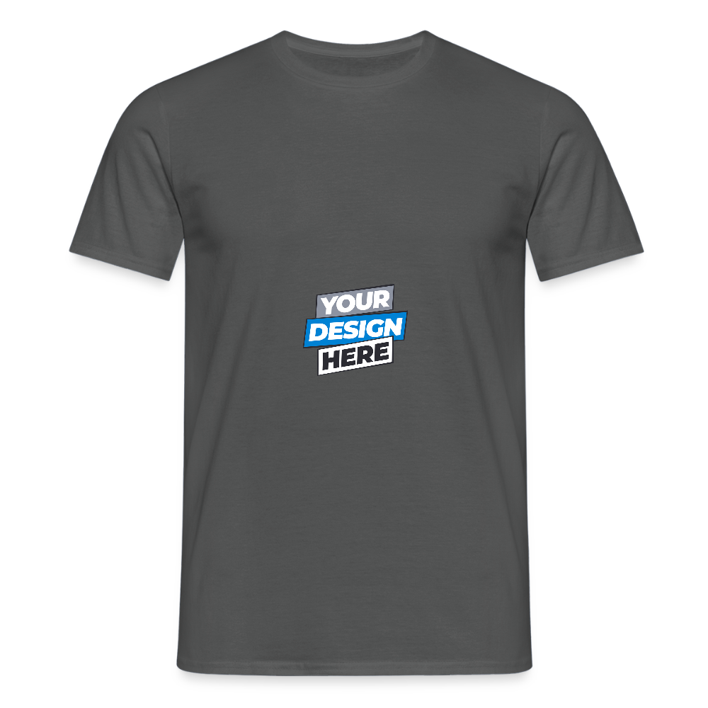 Men's T-Shirt Personalised Various Colours - charcoal grey
