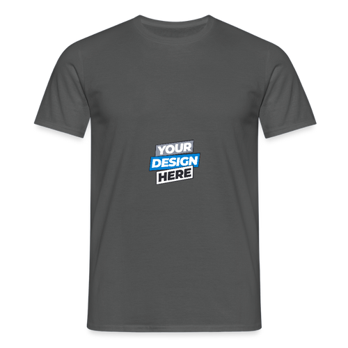 Men's T-Shirt Personalised Various Colours - charcoal grey
