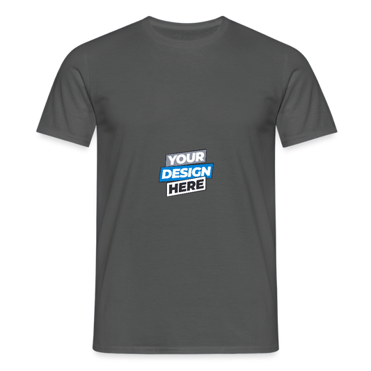 Men's T-Shirt Personalised Various Colours - charcoal grey