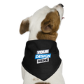 Dog Bandana Personalised Various Colours - black