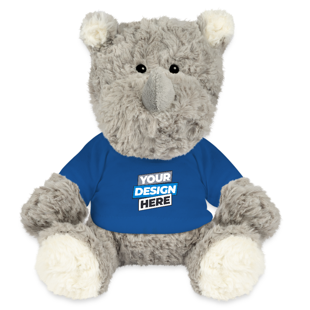Plush Rhino Personalised Various Colours - royal blue