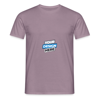 Men's T-Shirt Personalised Various Colours - purple-grey 