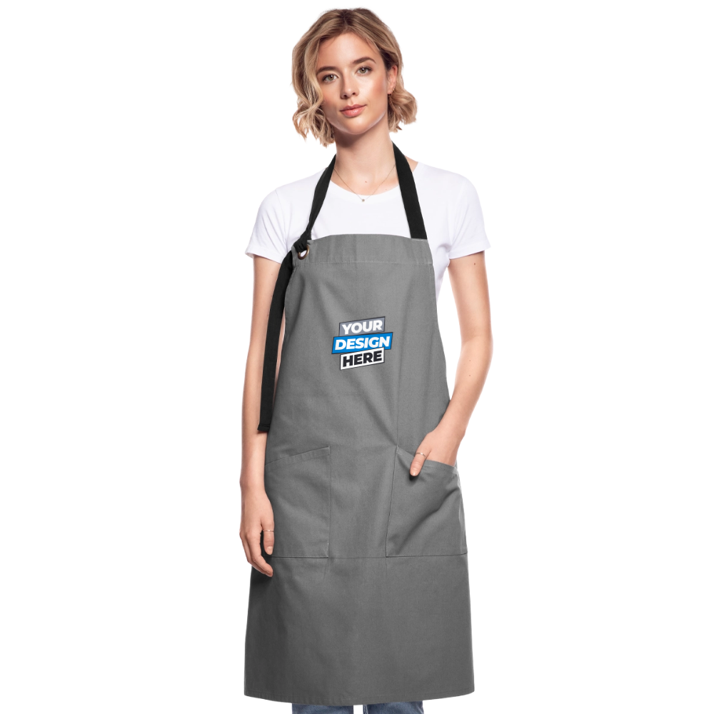 Apron Personalised Various Colour - grey/black