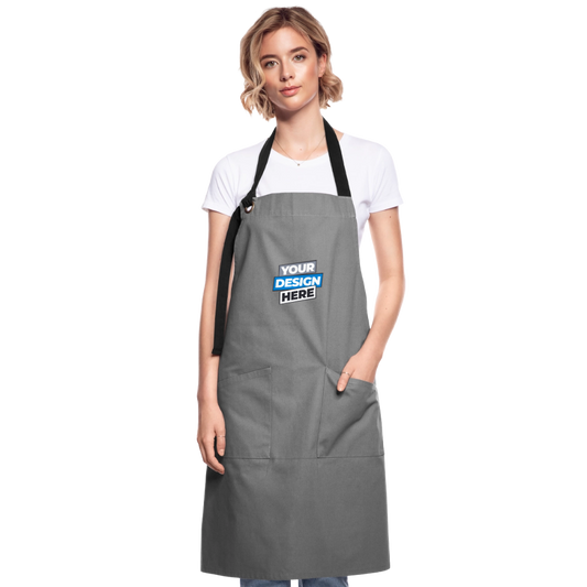 Apron Personalised Various Colour - grey/black