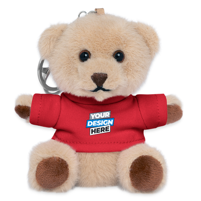 Plush Keyring Personalised Various Colours - red