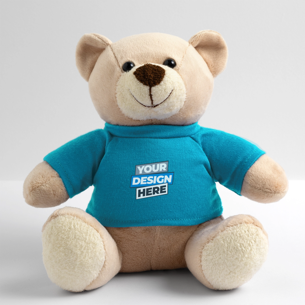 Teddy Bear Personalised Various Colours - atoll blue