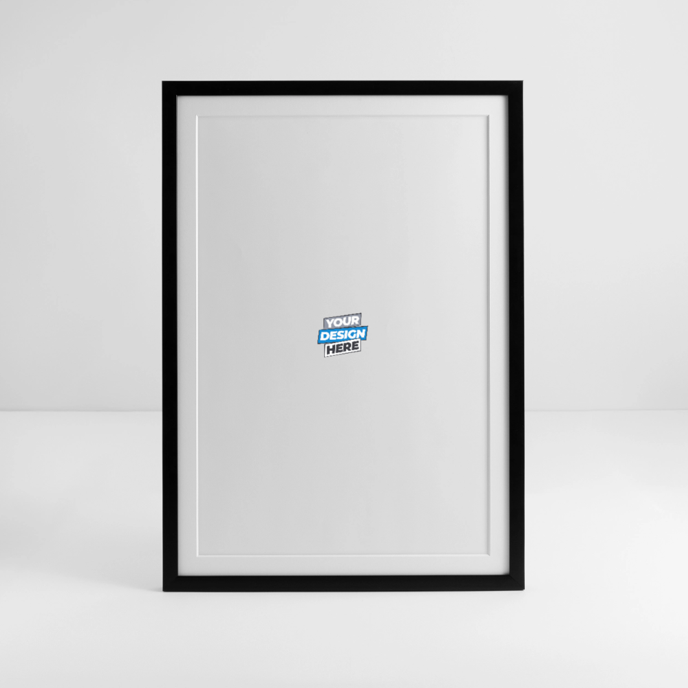 Framed poster (49 × 69 cm) Personalised - black