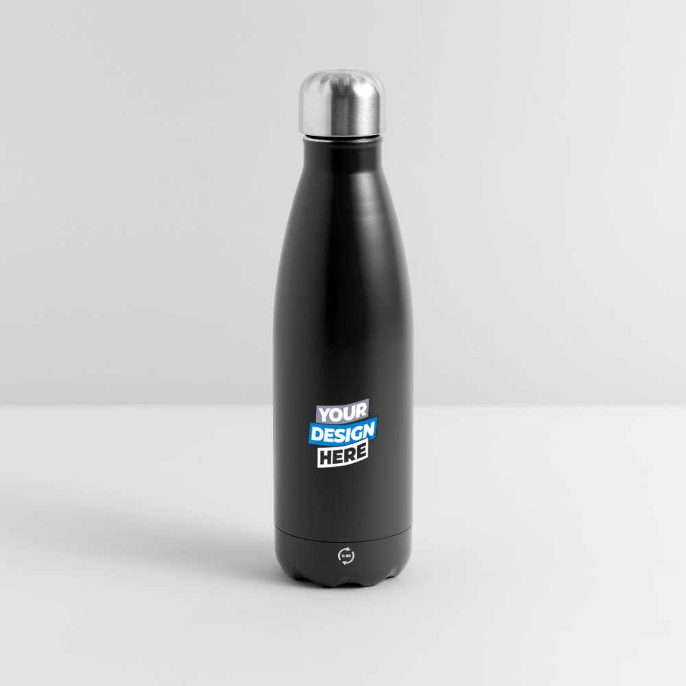 Insulated Water Bottle 500 ml Panoramic Personalised Various Colours - black