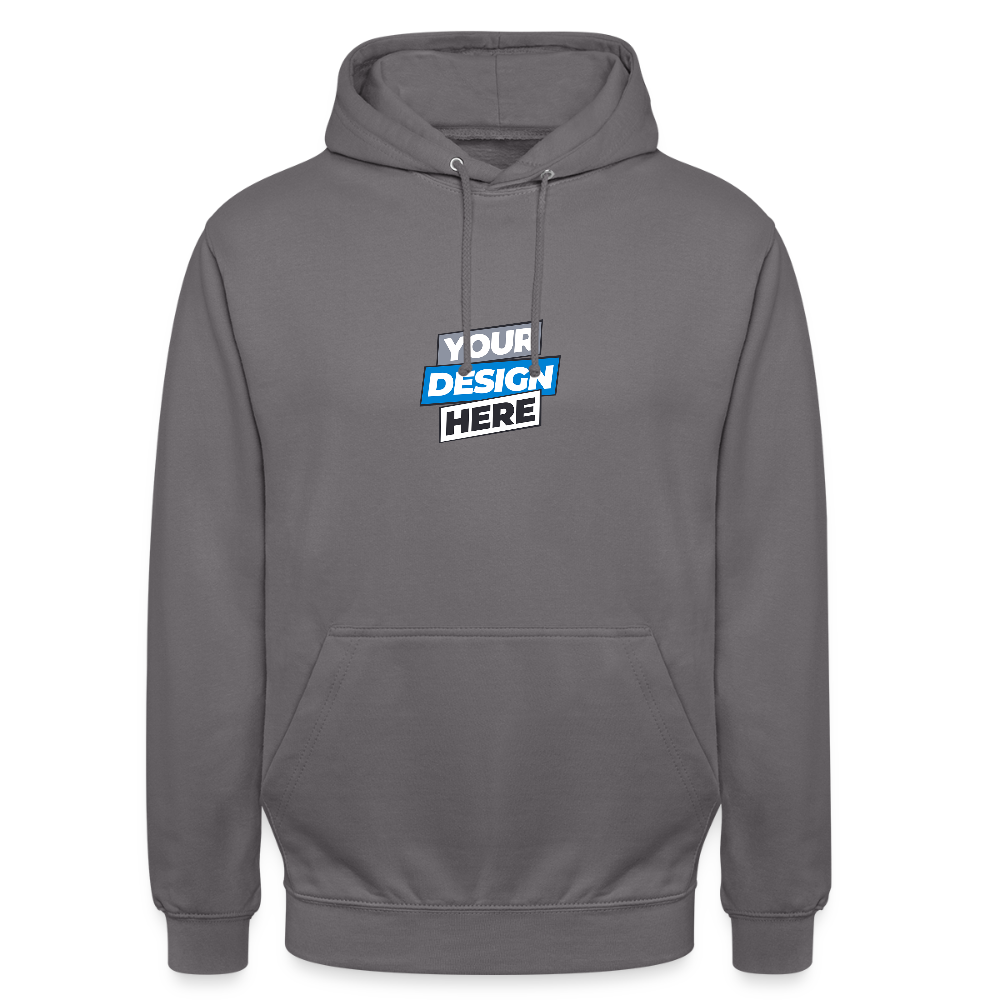 Unisex Hoodie Personalised Various Colours - elephant grey