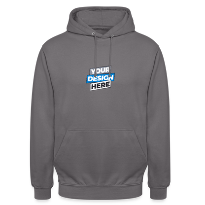 Unisex Hoodie Personalised Various Colours - elephant grey