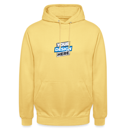 Unisex Hoodie Personalised Various Colours - lemon yellow