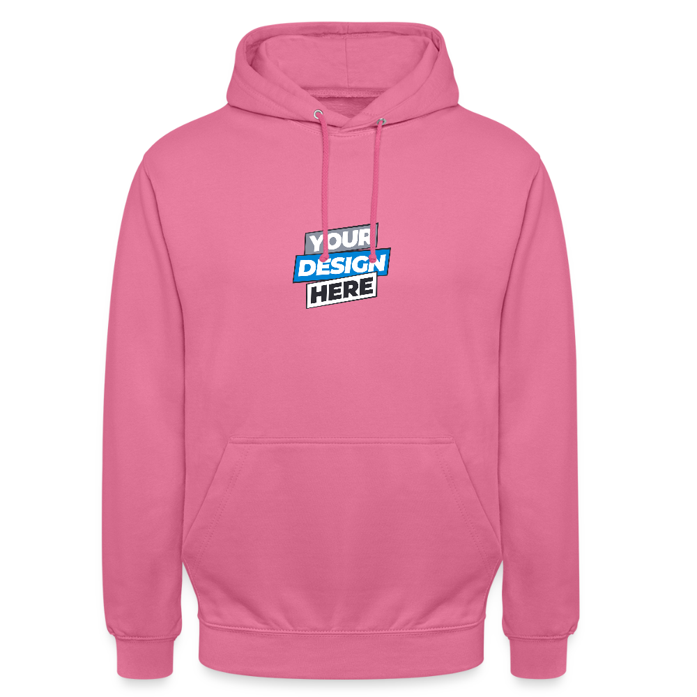 Unisex Hoodie Personalised Various Colours - pink