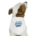 Dog Bandana Personalised Various Colours - white