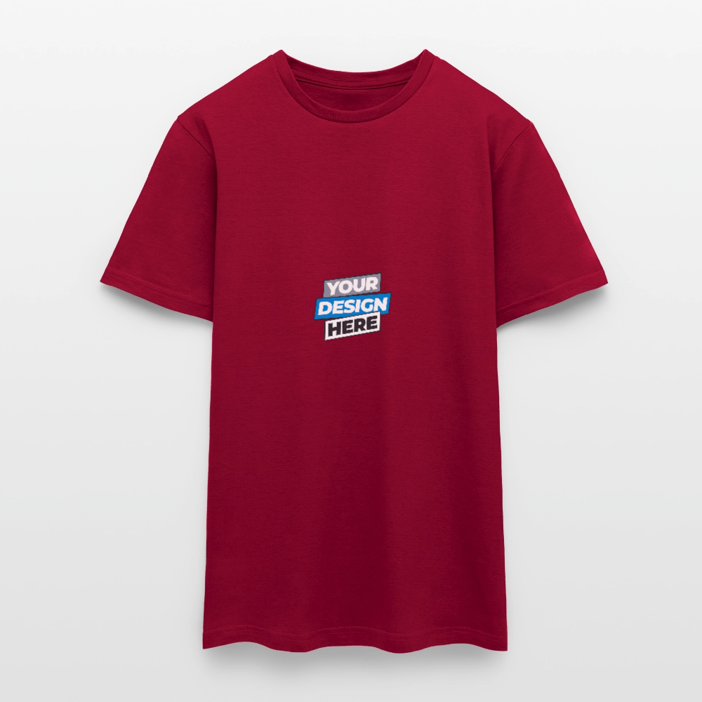 Men's T-Shirt Personalised Various Colours - brick red