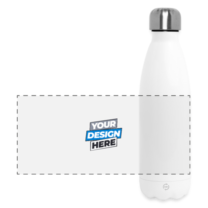 Insulated Water Bottle 500 ml Panoramic Personalised Various Colours - white