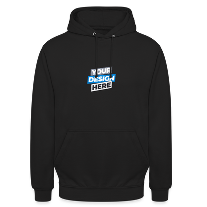 Unisex Hoodie Personalised Various Colours - black