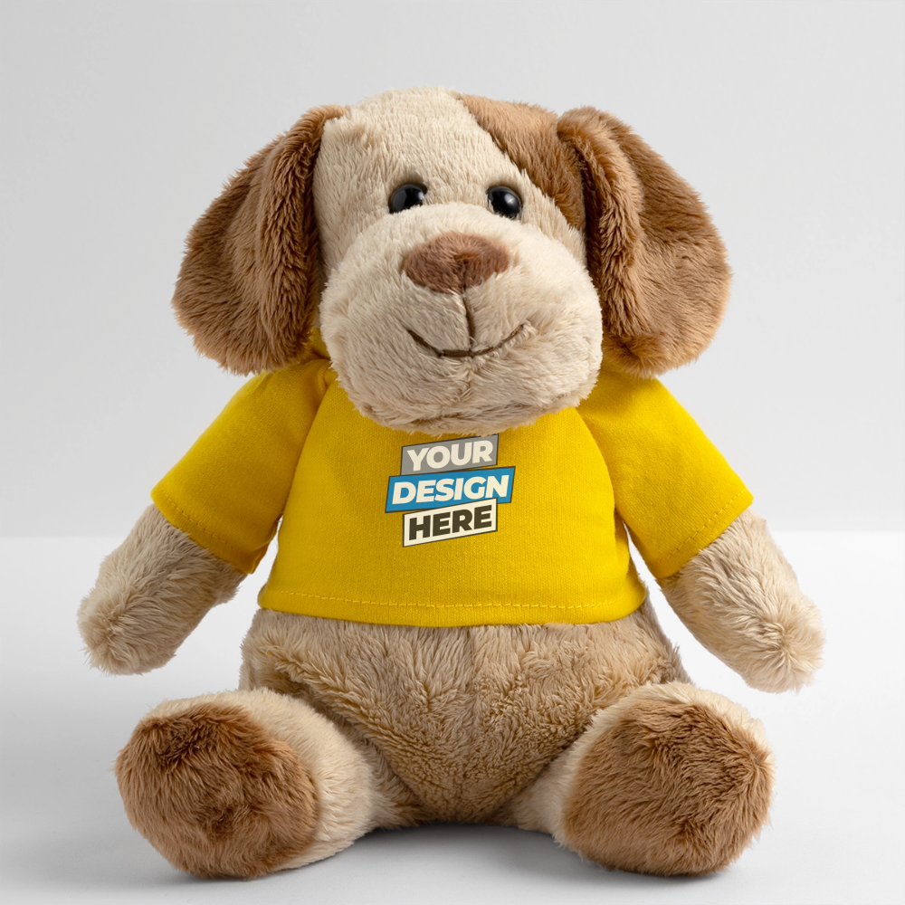 MiniFeet® Dog Helge Personalised Various Colours - sun yellow