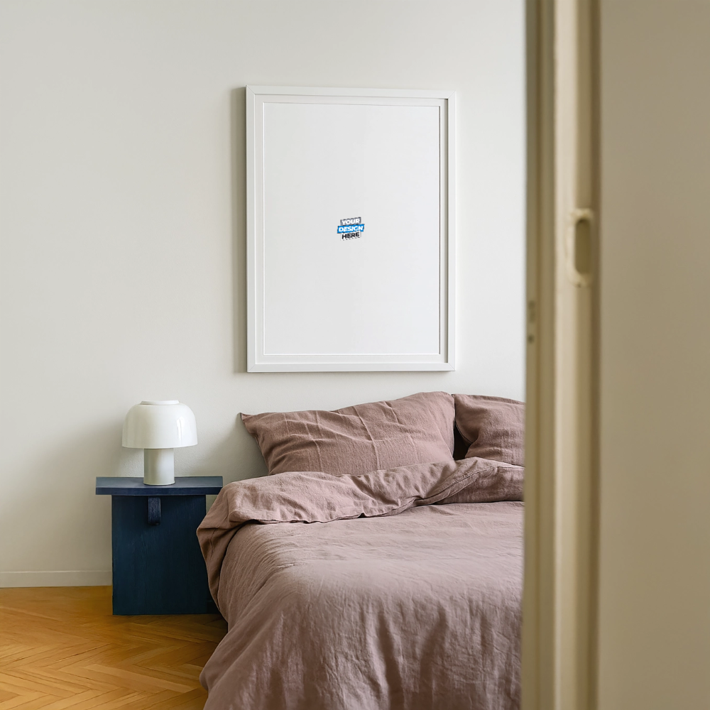 Framed poster (49 × 69 cm) Personalised - white