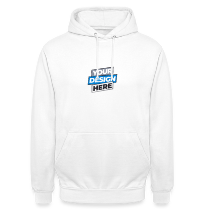 Unisex Hoodie Personalised Various Colours - white